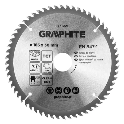 Image de Lame de scie, widia, 185 x 30 mm, 60 dents 57T221