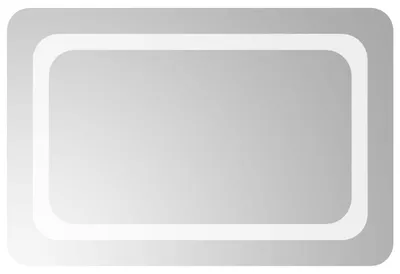 Produktbild von vidaXL LED-Badezimmerspiegel Transparent 60 x 40 cm Gehärtetes Glas