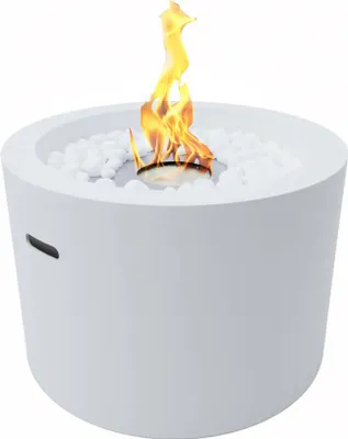 Produktbild von Bioethanol-Kamin Dsiatouni,–kologischer Kamin, Rauchfreies Feuer, Heizung mit Ethanol,  Italy, 48x48 h33 cm, Weiß