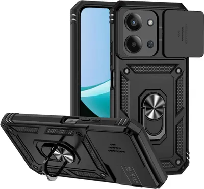 Image de Housse Camshield pour Xiaomi Redmi 15C 5G / 4G caméra coulissante hybride anneau noir