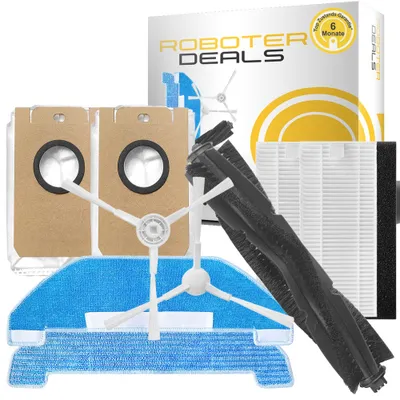 Produktbild von Zubehör Set (Ersatzteile Kit) für Neabot NoMo Q11 (2x Seitenbürste, 2x Pad, 2x Filter, 2x Beutel, 1x Hauptbürste)