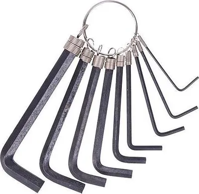 Image de Jeu de clés Strend Pro HK0041, 9 pieces, 1,5-10 mm, Allen, hexagonales, mâles
