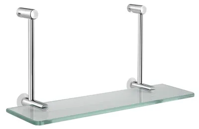Produktbild von Sapho Glasablage zum Einhängen, für Duschabtrennungen, 400x180x125mm, Chrom