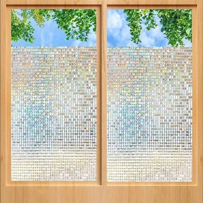 Produktbild von Privatschutzfolie - Ondoorzichtige Raamfolie - Lijmvrij Statisch Hechtend - 70 x 250 cm - Mozaïkfolie