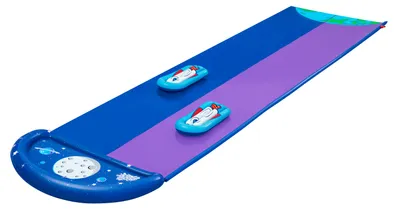 Produktbild von Bestway Schiebebahn mit Doppel-Sprungrampe 488x138 cm +3 Jahre Garten 52364