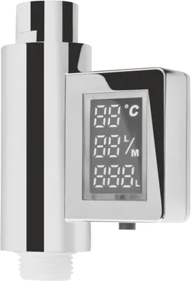 Immagine prodotto di Contatore Cornat "Smartly", display digitale, cromato, per doccia e vasca da bagno