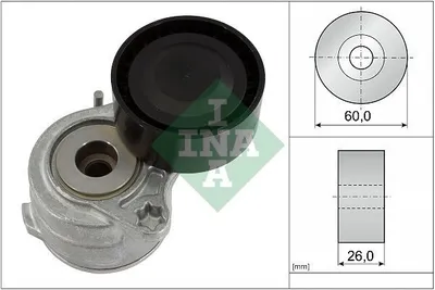 Produktbild von INA 534 0653 10 Spannarm Keilrippenriemen Ø60mm für OPEL Corsa F passend für PEUGEOT 2008 Kombi (CU) 208 I Schrägheck (CA, CC) 3008 SUV (M)