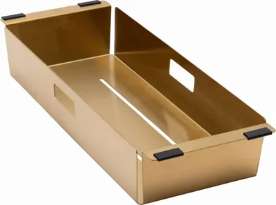 Produktbild von LAVABO Resteschale L-K10007S für KUBUS Spülen, PVD Sand / Restebecken / Abtropfschale