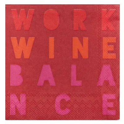 Produktbild von Räder Design Cocktailserviette Work Wine Balance (20-teilig)
