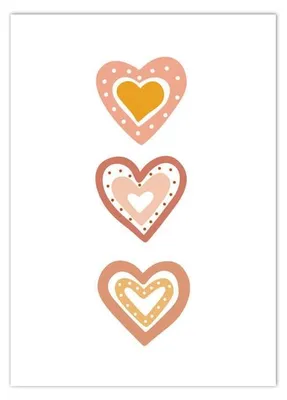 Produktbild von Poster Kinderzimmer Regenbogen Sonne Berge Kaktus Herz · Kinderzimmer Bilder · Wand Deko · Kunst Druck · Deko Print · ohne Rahmen · Motiv F · 20 × 25 cm