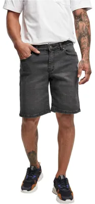 Produktbild von Urban Classics Herren Relaxed Fit Jeans Shorts, Real Black Washed, 32W EU