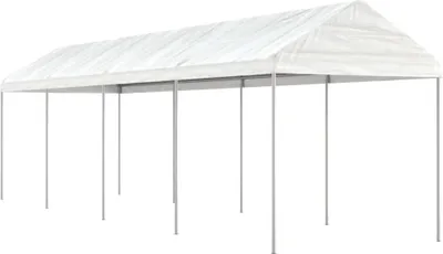 Obrázek produktu pro Altán se střechou bílý 8,92 x 2,28 x 2,69 m polyethylen