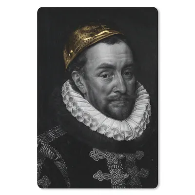 Produktbild von MuchoWow® Mauspad Mousepad Wilhelm von Oranien - Adriaen Thomasz - Gold 18x27 cm - Mousepads - Maus Mat - Pad - Mausunterlage