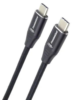 Produktbild von PremiumCord Kabel USB-C M/M, 240W 480 MBps, 0,5m