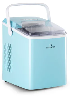 Produktbild von Klarstein Eiswürfelmaschine Klein, 2L Eiswürfelbereiter, Eiswürfelmaschine mit Touch Control, Mini-Eiswürfelmaschine für Große & Kleine Eiswürfel, Eiswürfelbereiter Selbstreinigend, 12kg/24h
