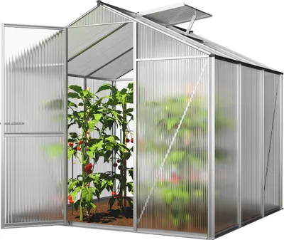Immagine prodotto di Serra GFP ECO 3 telaio in alluminio 192 x 192 cm, lastre a doppia parete di 6 mm
