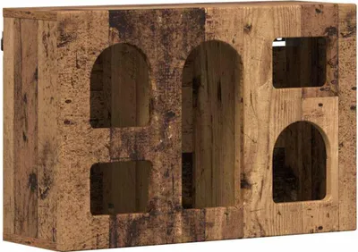 Obrázok produktu pre vidaXL Zavesená skrinka ELST z recyklovaného dreva 60 x 20 x 40 cm, drevotrieska