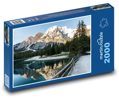 Obrázek produktu pro martinpuzzle - Puzzle 2000 - Zasněžené Dolomity - jezero Bergsee