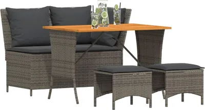Zdjęcie produktu dla VidaXL 4104133, Ciemny Szary, Drewno akacjowe, Żywica, Stal, 750 mm, 720 mm
