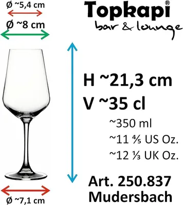 Produktbild von Topkapi elite Aperol Spritz Glas Mudersbach 6er Set