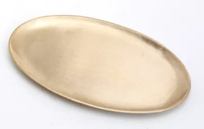 Produktbild von Kerzenteller, Dekoteller Messing Gold matt satiniert Ø 14 cm ideal für Kerzen, Taufkerzen, Hochzeitskerzen