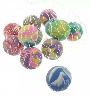 Productafbeelding van Rubberen bal, 2,5 cm, 12 stuks