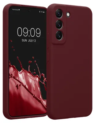 Produktbild von kwmobile Hülle kompatibel mit Samsung Galaxy S22 - Hülle Silikon gummiert - Handyhülle - Handy Case in Bordeaux Violett