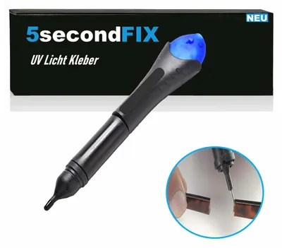 Produktbild von 5 SECOND FIX UV Licht Kleber Lampe Glue Flüssigkunststoff Sekundenkleber Superkleber Alleskleber 4ml