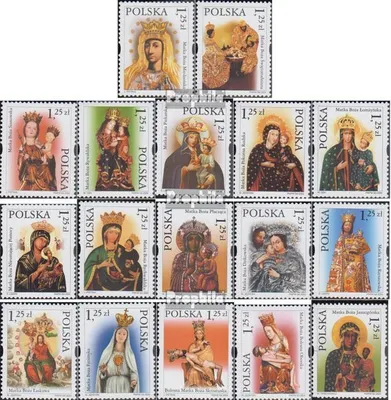 Produktbild von Briefmarken Polen 2004 Mi 4131-4147 (kompl.Ausg.) postfrisch Marienheiligtümer
