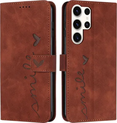 Produktbild von Samsung Galaxy S25 Ultra Hülle - Coverup Smile Klapphülle - Braun