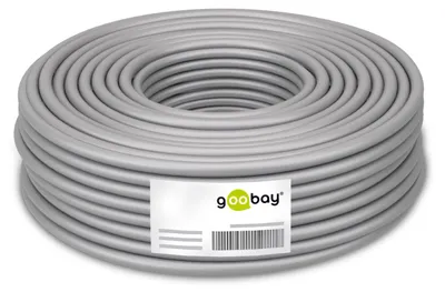 Obrázek produktu pro Goobay 96093, 50 m, Cat6, S/FTP (S-STP), Šedá