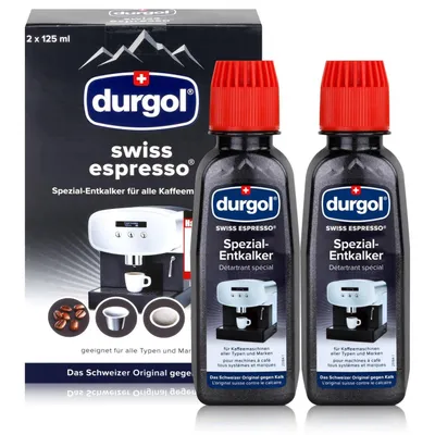 Produktbild von durgol Swiss Spezial Espresso Entkalker 2 Flaschen a 125ml