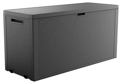 Produktbild von Keter Emily Auflagenbox 277L Gartenbox Kissenbox Gartentruhe Graphit Rollen