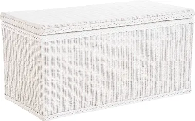Zdjęcie produktu dla KRINES HOME Kufer / skrzynia na pranie z rattanu (biały, duży)