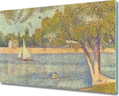 Produktbild von Coloray Herdabdeckplatte 80x52 cm Schneidebrett Kochplattenabdeckung Küchenbrett Hackbrett - Seine Boote