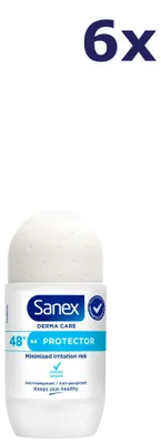 Productafbeelding van 6x Sanex Deodorant Roll-on - 53 ml - met huidverzorging - beschermend