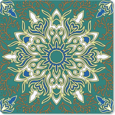 Produktbild von MuchoWow® Mauspad Mousepad Mandala - Muster - Zen 20x20 cm - Mousepads - Maus Mat - Pad - Mausunterlage - Desk Mat - Bureauartikeln