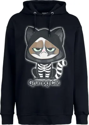 Produktbild von Grumpy Cat Kapuzenpullover Damen Grumpy Cat - Oversize schwarz XL