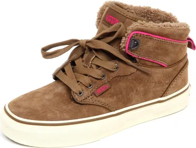 Produktbild von F7278 Sneaker bimba girl braun VANS OFF THE WALL Öko-Pelz/Gewebe Innenschuh
