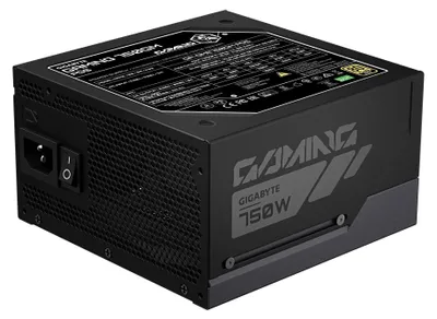 Image de Bloc d'alimentation GIGABYTE GAMING 750GM PG5 – PCIe 5.1, 80 PLUS Gold, conception entièrement modulaire, ventilateur de 135 mm, compatible ATX 3.1, prise UE, 750 W, 100 - 240 V, 50/60 Hz, 10 A, actif, 120 W