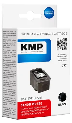 Immagine prodotto di KMP 1511,4001 KMP C77 Tintenpatrone schwarz kompatibel mit Canon PG-510