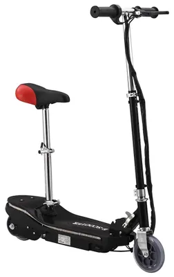Image de vidaXL Trottinette électrique pour enfants avec siège et LED 120 W noire