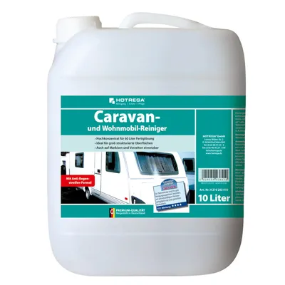 Produktbild von HOTREGA Caravan und Wohnmobil Reiniger 10 Liter - Wohnwagen Reinigungsmittel, Caravan mühelos reinigen