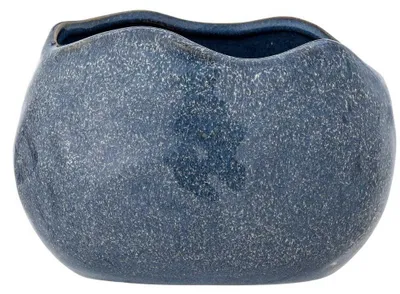 Produktbild von Bloomingville Blumentopf PENNIE Blau Keramik 16x13 cm Übertopf