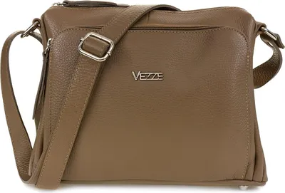 Produktbild von Vezze Boria  Taupe Lederhandtasche