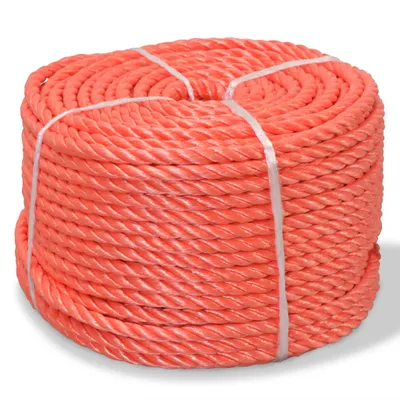 Image de Vidaxl -Seil 14 mm 250 m Polypropylenorange verdreht