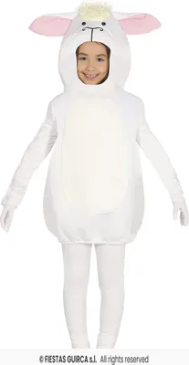 Produktbild von Kinderkostüm Schaf – Niedliches Kostüm für Krippenspiele und Weihnachtsfeiern Gr. 98-134, Größe:98/104