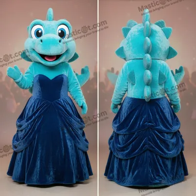 Obrázok produktu pre Modrý plyšový kostým stegosaura – maskot