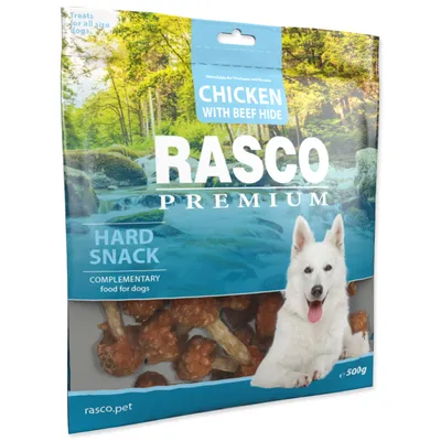 Zdjęcie produktu dla Rasco Premium Delikatna skóra bawola zawijana w kurczaka, podudzia 500g