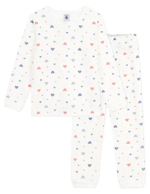 Immagine prodotto di Pigiamino da notte Petit Bateau per bambine, modello "Cheminee_h", colore marshmallow/multicolore, taglia 12 anni